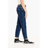 Jeans - Mom Fit - Hoge Taille - Tapered Leg - Blauw - Katoen