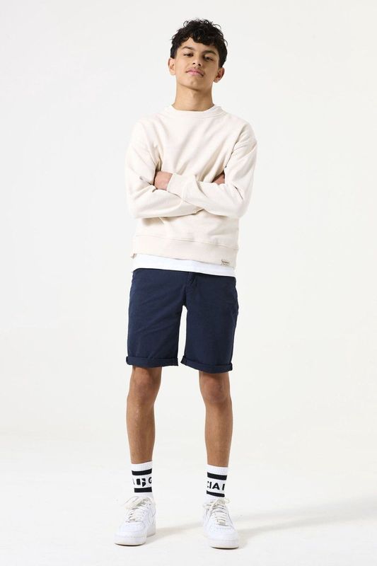 GARCIA Chino Short - Blauw - 98% Katoen - Regular Fit