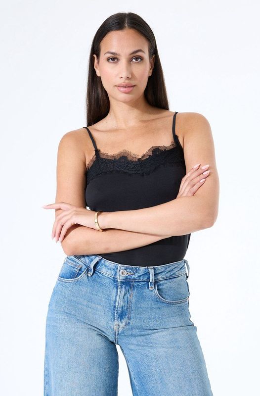 Garcia - Z0001-60 T-shirt - Zwart - Synthetisch - Dierenprint