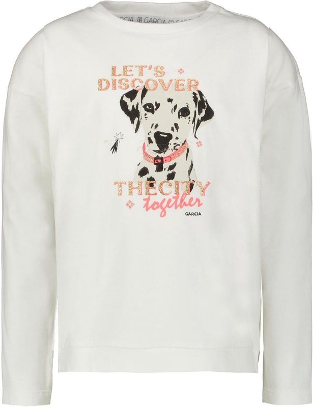 GARCIA - T-shirt - Wit - Longsleeve - Meisjes