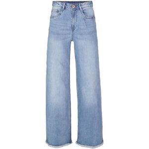 GARCIA Annemay Jeans - Blauw - 5-Pocket - Hoge Taille - Wide Fit