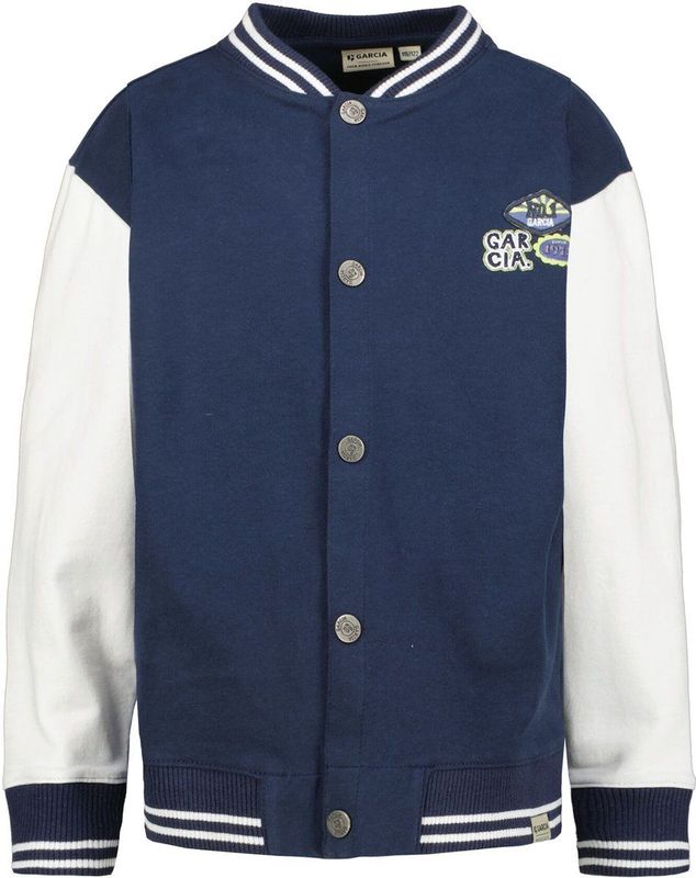 GARCIA - Jongens Vest - Blauw - Baseballvest met Patches