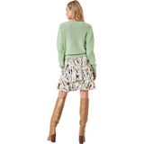 GARCIA - Print Rok - Wit - Regular Fit - 100% Viscose