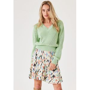 GARCIA - Print Rok - Wit - Regular Fit - 100% Viscose