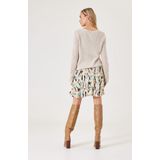 Gebreide Trui - Effen - Knitwear - V-hals - Lange Mouw