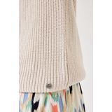 Gebreide Trui - Effen - Knitwear - V-hals - Lange Mouw