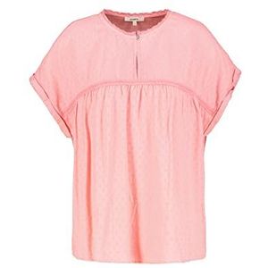 Garcia Damesblouse met korte mouwen, Sunrise Pink