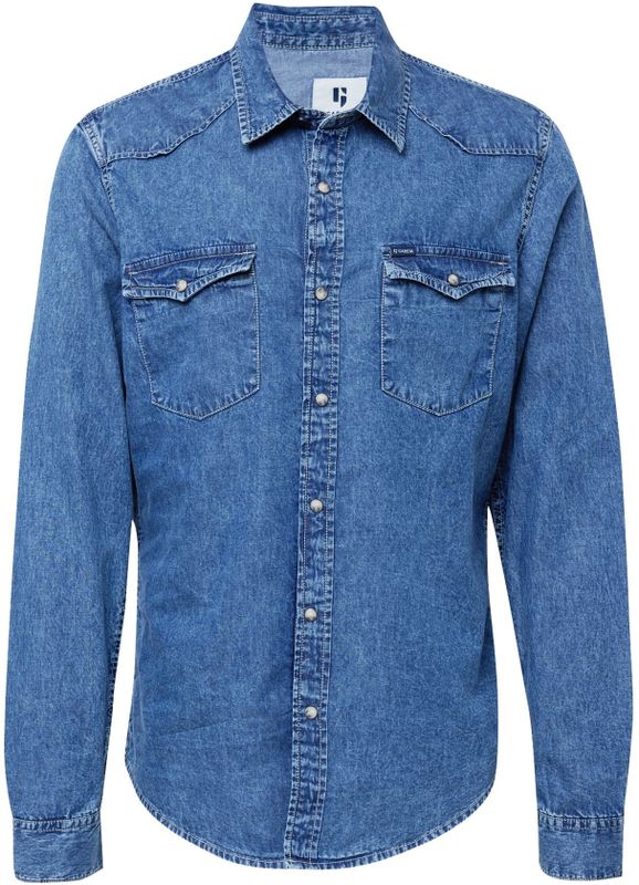 Garcia - Z1083 Overhemd - Effen - Lange Mouwen - Katoen