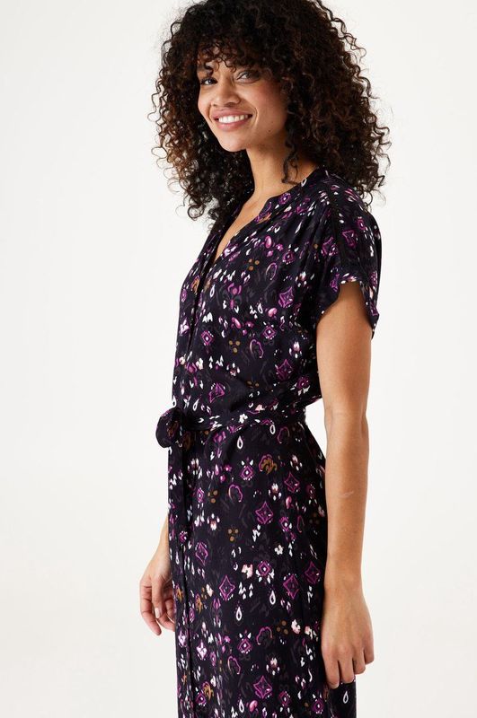 GARCIA - G30081 - Midi Jurk - Multicolor - Synthetisch