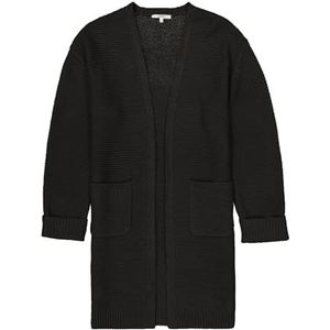 Garcia Cardigan en tricot pour femme, Noir, XL