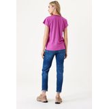 Garcia - T-shirt - Weide Mauve - Dames - Korte Mouwen