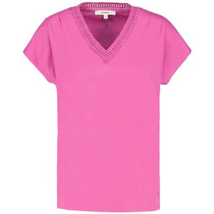 Garcia - T-shirt - Weide Mauve - Dames - Korte Mouwen