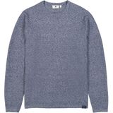 GARCIA - Heren Trui - Blauw - Ingebreid Patroon - Lange Mouwen - Regular Fit