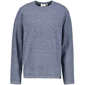 GARCIA - Heren Trui - Blauw - Ingebreid Patroon - Lange Mouwen - Regular Fit