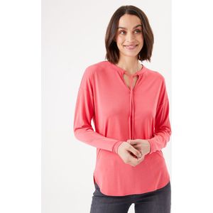 GARCIA Dames T-shirt Roze Long mouw
