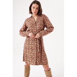 GARCIA Dames Jurk Bruin - Maat XS