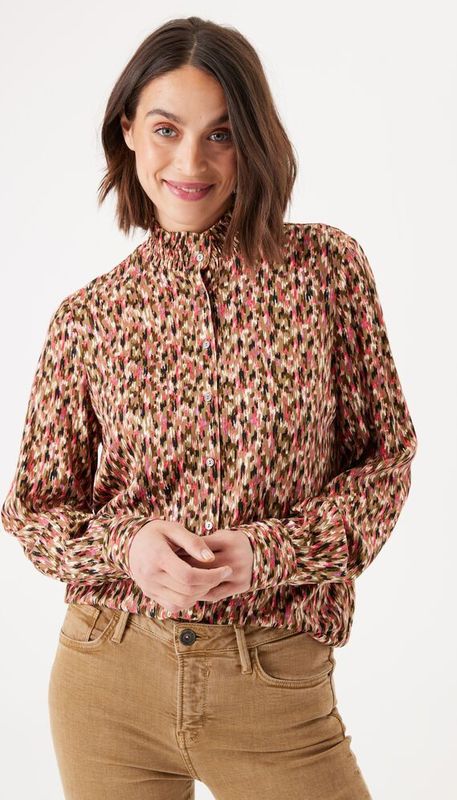 GARCIA Damesblouse, goudbruin, XS