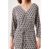 Garcia - G30085 - Midi-jurk - Stempelprint - Synthetisch Materiaal