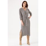 Garcia - G30085 - Midi-jurk - Stempelprint - Synthetisch Materiaal