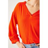 GARCIA - N40232 - Blouse - Effen - Katoen