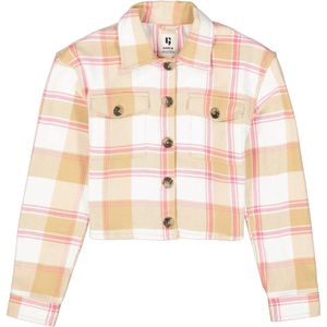 Garcia Geruite Zomerjas Beige/Roze/Wit
