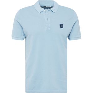 GARCIA Heren Polo Blauw Korte mouw