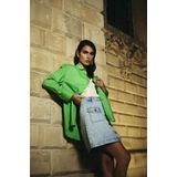 Garcia - Blouse - Lichtblauw - Lyocell-Mix - Lange Mouwen