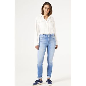 GARCIA Caro Curved Dames Slim Fit Jeans Blauw