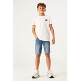 GARCIA - 340 - Denim Short - Blauw - Slim Fit - Opgerolde Pijpen