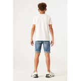 GARCIA - 340 - Denim Short - Blauw - Slim Fit - Opgerolde Pijpen