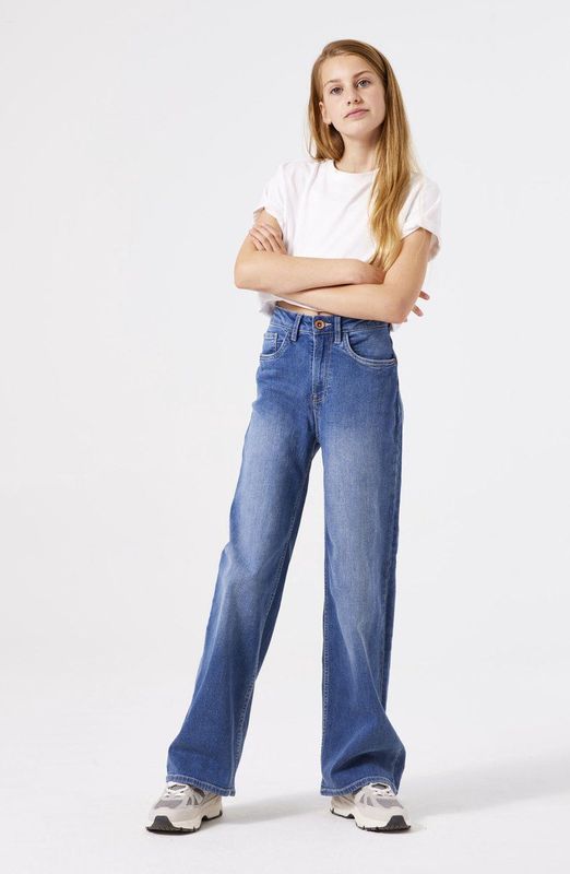 GARCIA Annemay Meisjes Wide Fit Jeans Blauw