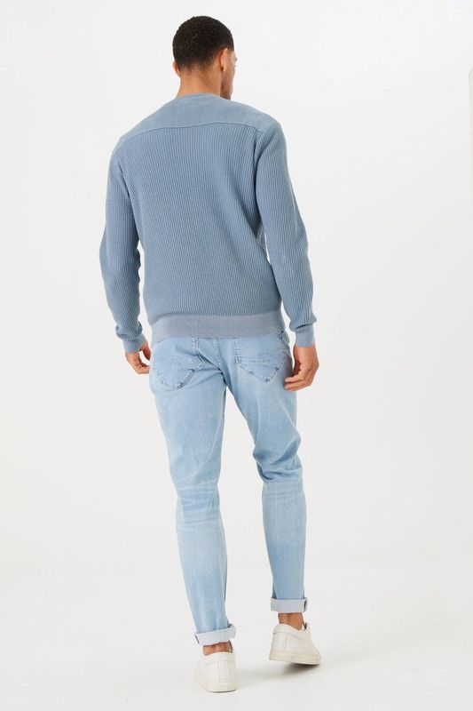 GARCIA - Trui - Structuur - Ronde Hals - Katoen