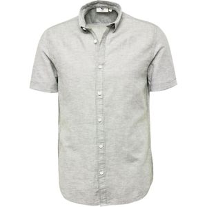 GARCIA - Overhemd - Groen - Linnen en Katoenmix