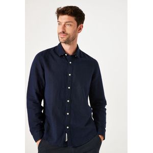 Garcia - Z1170 Overhemd - Blauw - Katoen