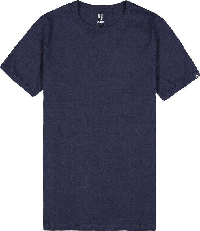 GARCIA - Heren T-shirt - Blauw - Katoen