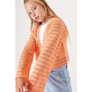 GARCIA Meisjes Vest Oranje Long mouw