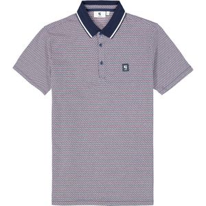 Garcia Poloshirt Polo Met Patroon Q41023 9786 Vibrant Pink Mannen