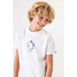 GARCIA - T-shirt - Gebroken Wit - Korte Mouwen - Voor Jongens - 128