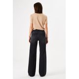 GARCIA Celia Wide Dames Jeans Zwart - POWER-STRETCH - Duurzaam Katoen