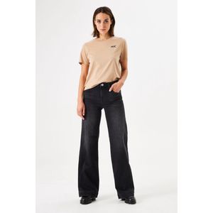 GARCIA Celia Wide Dames Jeans Zwart - POWER-STRETCH - Duurzaam Katoen