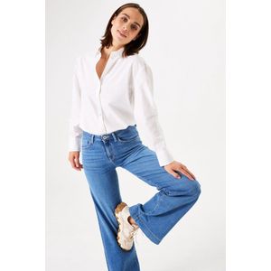 GARCIA Celia Wide Jeans - Blauw - 5-Pocket - High Waist