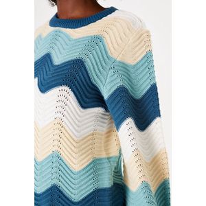 GARCIA - Gebreide Trui - Blauw - 58% Acryl, 42% Polyamide