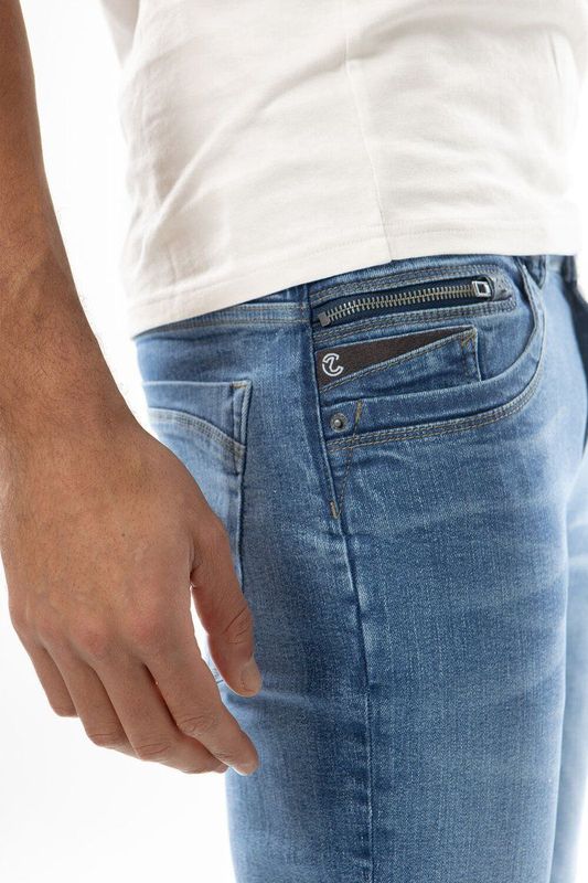 Chief - IYAN - Jeans - Blauw - Katoen - Slim Fit