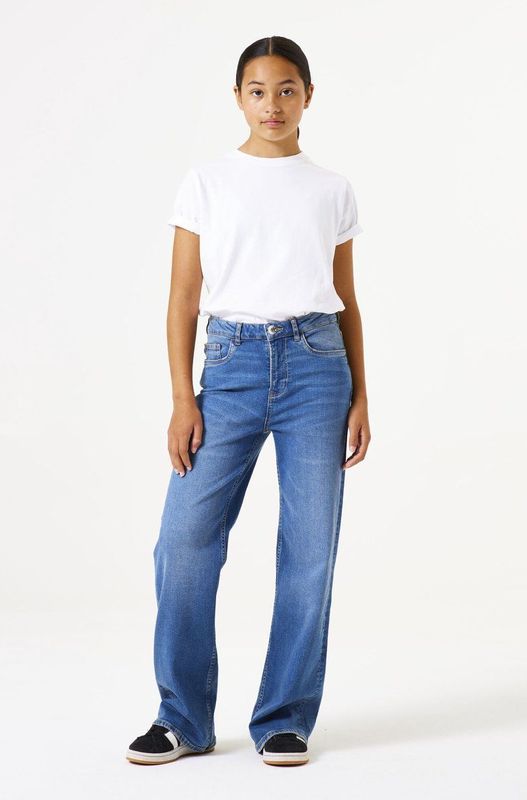 GARCIA Ilvy Jeans - Blauw - Straight Fit - High Waist