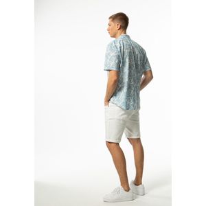 Chief - Overhemd - Blauw - Korte Mouwen - Regular Fit