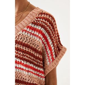 Garcia - S40240 - Trui - Korte Mouwen - Grijs - Katoen