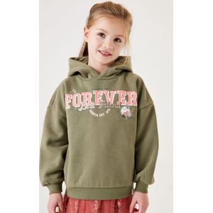 GARCIA - Chest Print Sweater - Groen - Katoen/Polyester