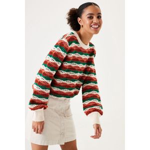 GARCIA - Plooirok - Wit - Corduroy - Hoge Taille - Steekzakken