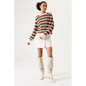 GARCIA - Rok - Wit - Corduroy - Hoge Taille - Steekzakken