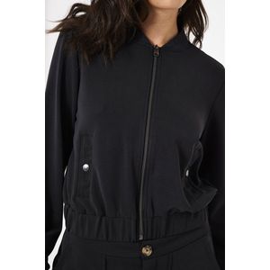 GARCIA - Bomberjack - Zwart - Zacht Modal - Steekzakken